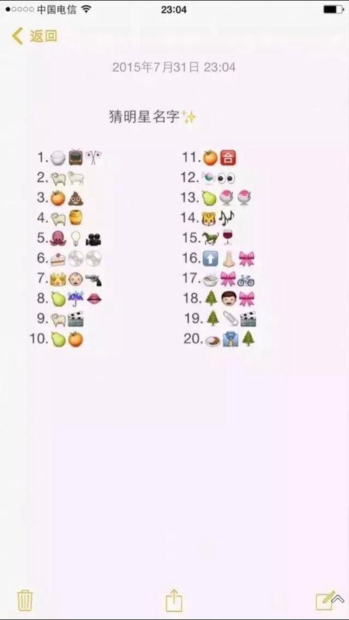 欢乐猜图明星答案